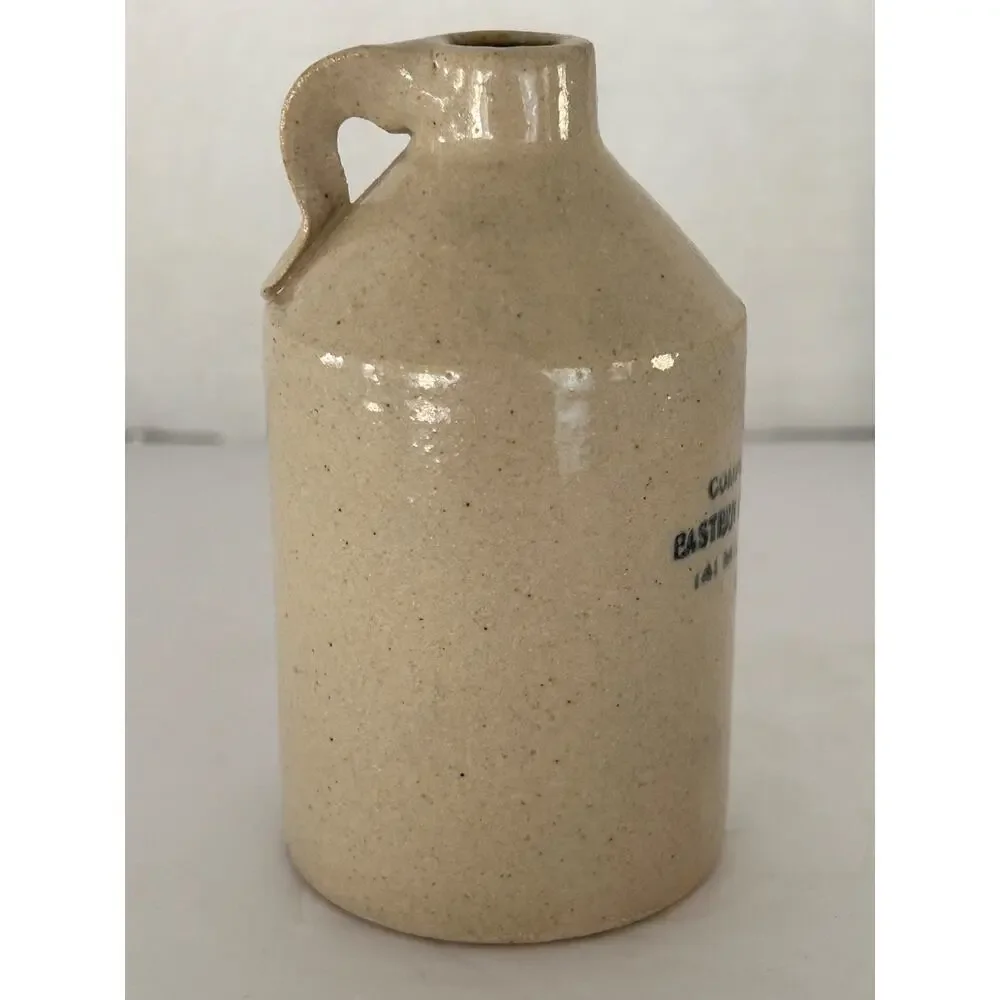 “Little Brown Jug” Miniature Stoneware Jug Eastern Clay Goods Co, Boston Ma.